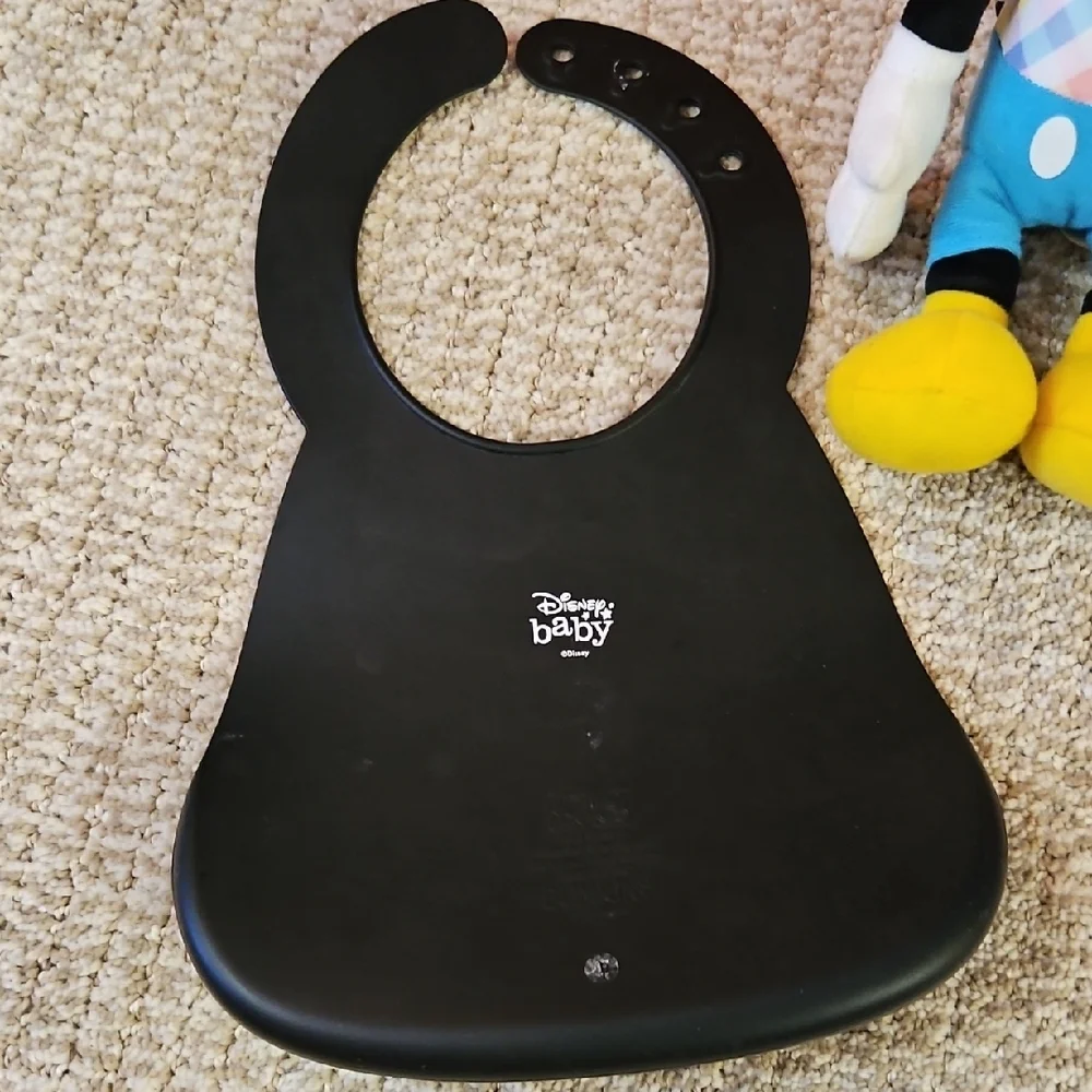 Disney Black Mickey Mouse Bib Iconic Design